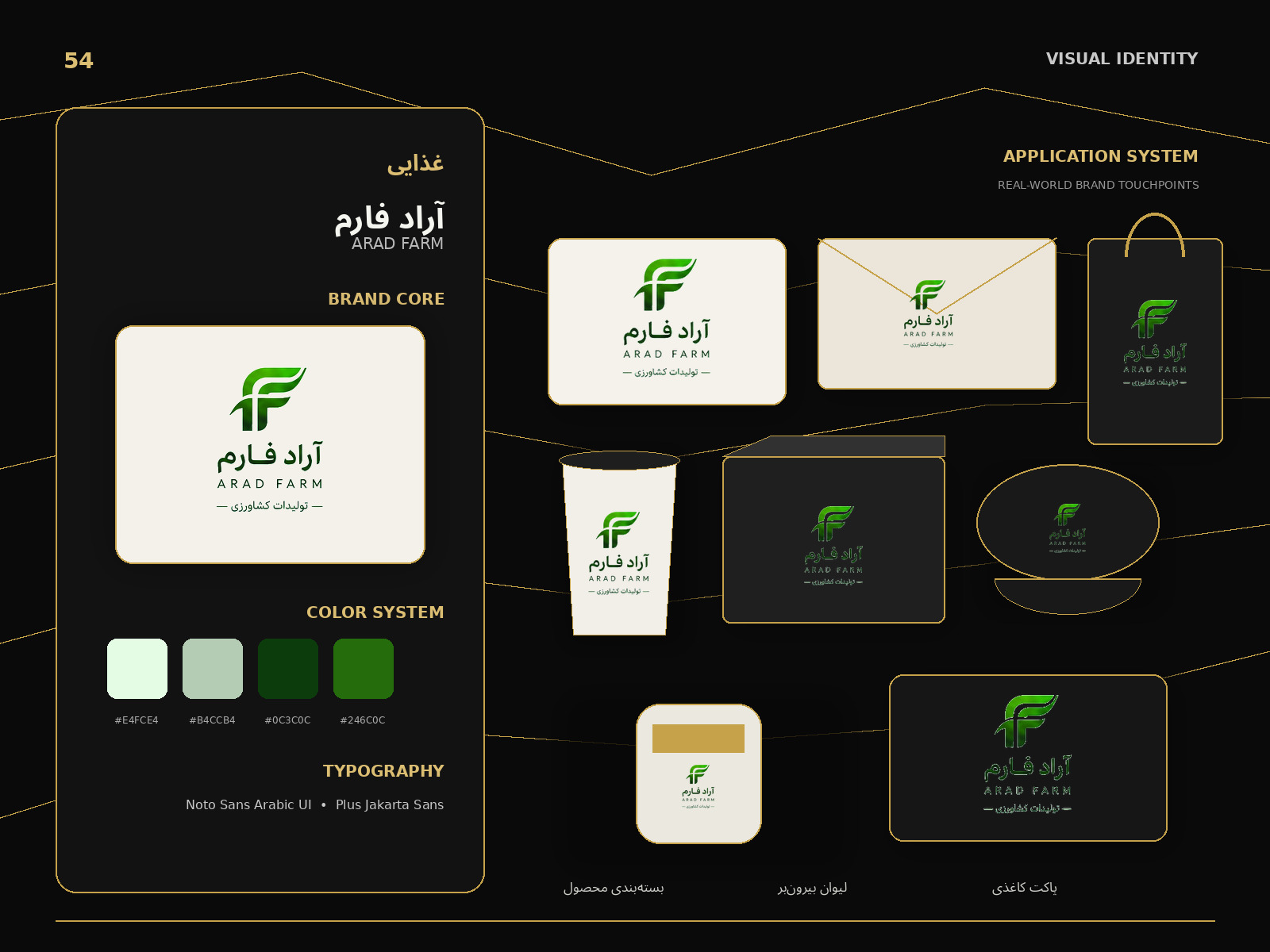 هویت بصری آراد فارم