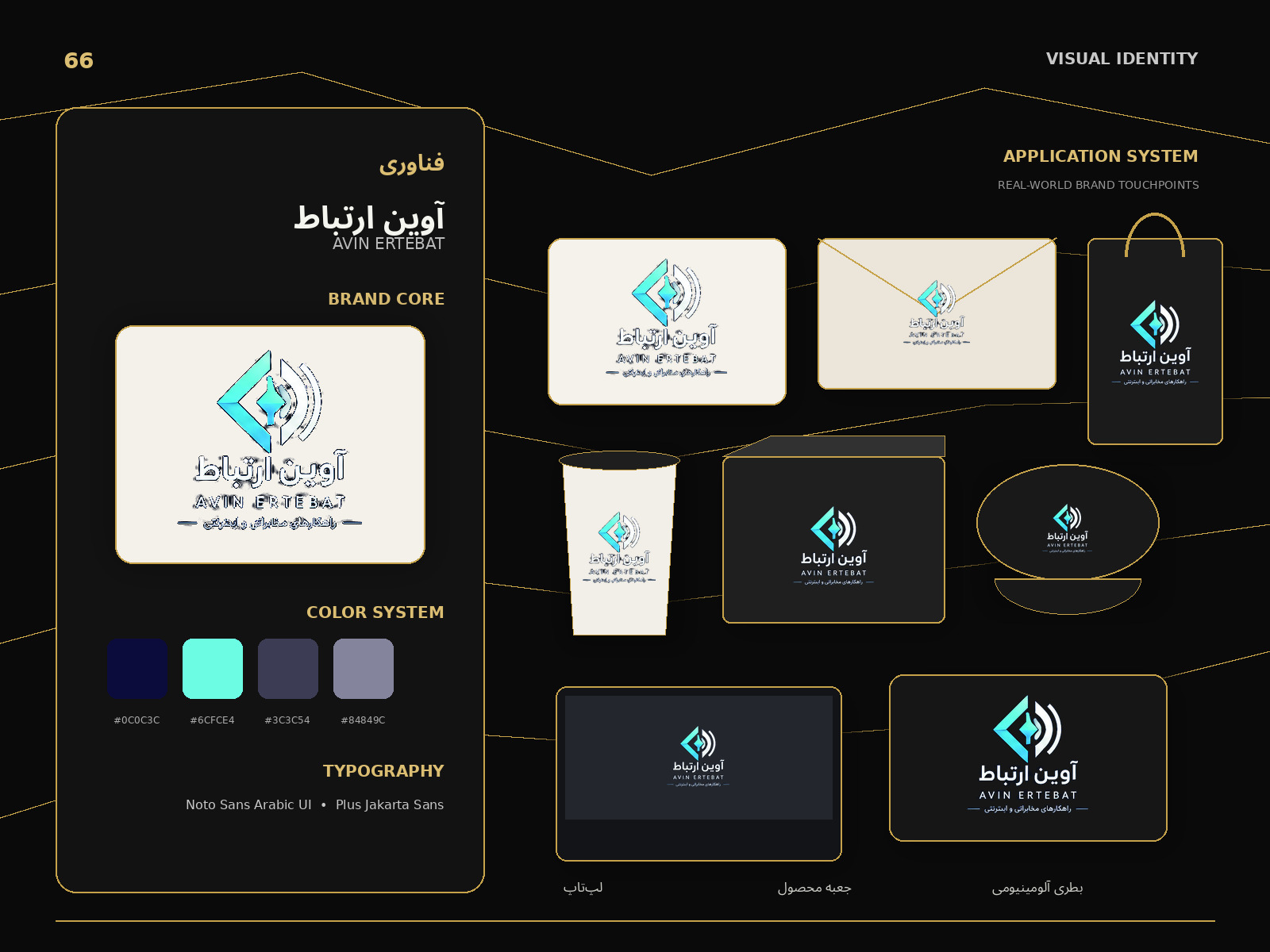 هویت بصری آوین ارتباط